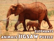 Play Animals Jigsaw Puzzle Elephants