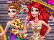 Anna And Ariel Princess Ball Dress Up