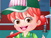 Play Baby Hazel Plumber Dressup