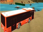 Play Beach Bus Driving : Water Surface Bus Game