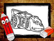 Play BTS Cars Coloring Book