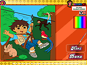 Diego Forest Adventure Coloring