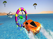 Play Floating Water Surfer Car Driving : Beach Racing