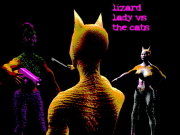 Play Lizard Lady vs The Cats