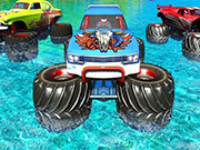 Monster Truck Water Surfing: Truck Racing Games