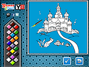 Ocean Castle Online Coloring Game