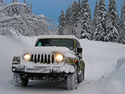 Play Offroad Snow Jeep Passenger Mountain Uphill Driving