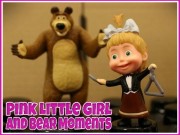 Play Pink Little Girl and Bear Moments