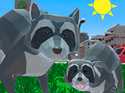 Play Raccoon Adventure City Simulator 3D