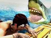 Play Raft Shark Hunting