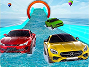 Water Slide Car Stunt Racing Game 3D