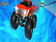 Water Surfer Vertical Ramp Monster Truck Game